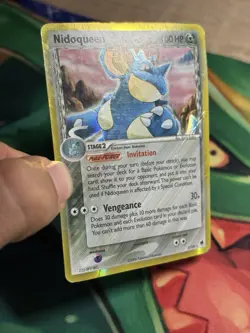 Nidoqueen Delta Species 7/101 Ex Dragon Frontiers Holo Rare Pokemon TCG Card DMG - Image 4