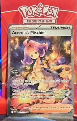 Pokemon TCG : Acerola's Mischief 183/132 Me01: Mega Evolution Holo NM - Image 1