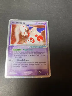 Mr. Mime ex 111/112 FireRed & LeafGreen Holo Pokemon TCG RARE - Image 2