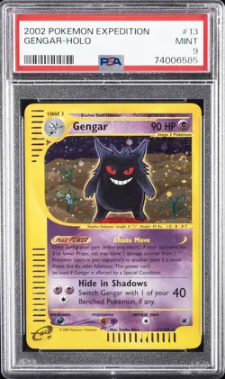 2002 POKEMON EXPEDITION #13 GENGAR-HOLO PSA 9 - Image 1