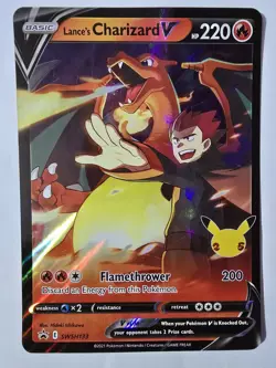 Pokemon TCG Celebrations Collection Lance's Charizard V Box (Opened) 820650101625 - Image 1