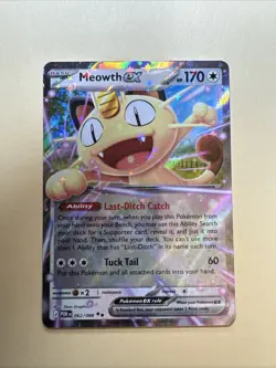 Pokemon Tcg Meowth EX 062/088 Double Rare Perfect Order - Image 1