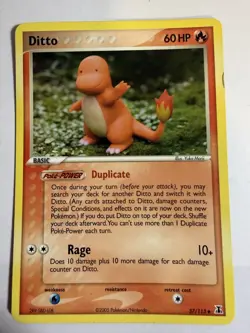 Pokemon Ditto (Charmander) 07/113 EX Delta Species 2005 – Non-Holo – LP - Image 1