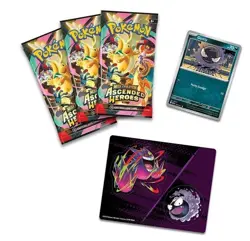 Pokemon Ascended Heroes Tech Sticker Collection - Gastly - With 3 Booster Packs - Image 2