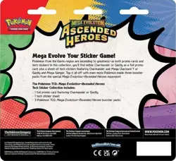 Pokemon Ascended Heroes Tech Sticker Collection - Gastly - With 3 Booster Packs - Image 3