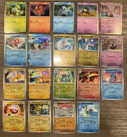 Pokemon TCG Scarlet & Violet 151 Cosmo/Normal Holo & Reverse Holo Lot Of 19 NM - Image 1