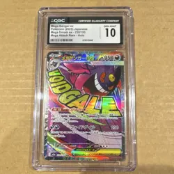 Pokemon Mega Gengar ex Mega Attack Rare Holo CGC 10 Mega Dream ex Japanese 2025 - Image 1