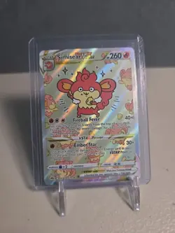Pokemon Simisear VStar GG37 Crown Zenith Galarian Gallery Full Art Light Crease - Image 1