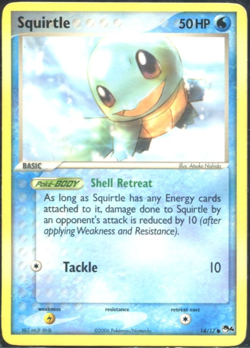 Squirtle Common Normal POP Series 4 014/017 Pokemon TCG LP - Image 1