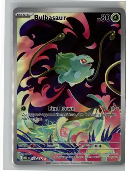 BULBASAUR 133/132 ILLUSTRATION RARE MEGA EVOLUTION POKEMON NM - Image 1