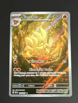 Ninetales 199/197 Pokemon TCG S&V Obsidian Flames Holo Illustration Rare NM - Image 1