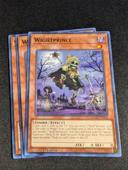 Yugioh - 3x Wightprince MAGO-EN124 1st Edition Rare NM - Image 1
