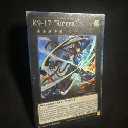Yugioh K9-17 “Ripper” JUSH-EN035 Collector's Rare 1st Edition NM - Image 1