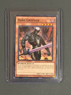Yu-Gi-Oh Dark Grepher SDPD-EN017 Common 1st Edition Near Mint Condition - Image 1