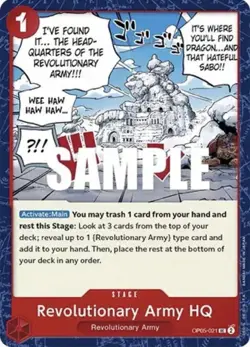 Revolutionary Army HQ OP05-021 Awakening of the New Era One Piece Card Game - Image 1