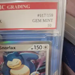 HOP'S SNORLAX #117/159 RARE FOIL Pokemon 2025 Card GRADED 10 MINT TCG CCG - Image 4