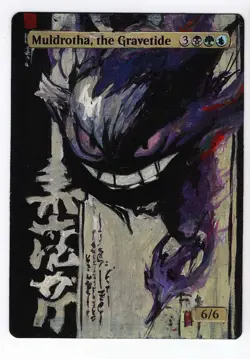 Muldrotha, the Gravetide Altered Art Mtg Hand Painted Card Commander - Image 1