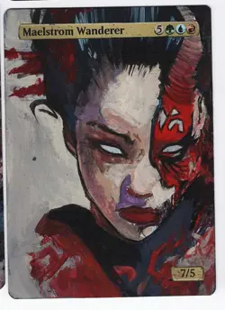 Maelstrom Wanderer Altered Art Mtg Hand Painted Card Commander - Image 1