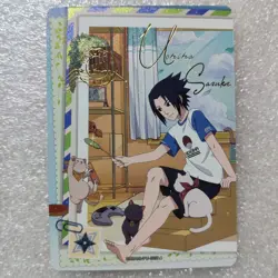 Naruto Kayou Sasuke Uchiha NRSA01-PU-005L4 PU Heavens Scroll English Card NM - Image 1