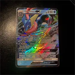 Pokemon Greninja GX 24/131 SM-Forbidden Light Ultra Rare Full Art Holo Card NM! - Image 1