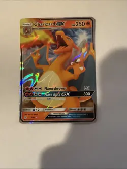 Pokemon TCG Charizard GX Holo Ultra Rare Card Hidden Fates 9/68 NM - Image 1
