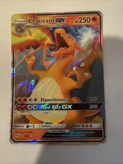 Pokemon TCG Charizard GX Holo Ultra Rare Card Hidden Fates 9/68 NM - Image 3