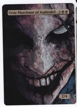 Gray Merchant of Asphodel Altered Art Mtg Hand Painted Card Commander - Image 1