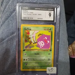 Koffing Common 1st Edition CGC 9 Team Rocket Pokemon Card 2000 #58/82 - Image 1