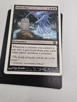 Wizards Grave Pact 8th Edition Enchantment Black Regular 137/350 MTG - Image 3