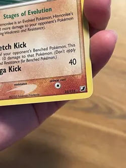 Hitmonlee Unseen Forces Reverse Holo Stamped Pokemon TCG Card 25/115 - Image 4