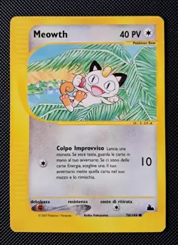 Pokemon card Meowth 78/144 Skyridge italian (ITA) NM #1 - Image 1