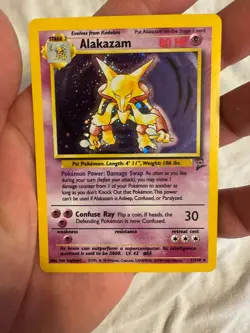 2000 Pokemon - 1st Edition Alakazam Holo Rare - Base Set 2 - 1/130 - WOTC - Image 2