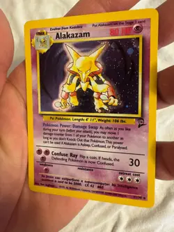 2000 Pokemon - 1st Edition Alakazam Holo Rare - Base Set 2 - 1/130 - WOTC - Image 3