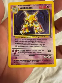 2000 Pokemon - 1st Edition Alakazam Holo Rare - Base Set 2 - 1/130 - WOTC - Image 4