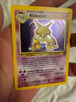 2000 Pokemon - 1st Edition Alakazam Holo Rare - Base Set 2 - 1/130 - WOTC - Image 5