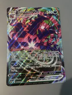Pokemon Eternatus VMAX Full Art Promo Holo 340 HP Jumbo Cards SWSH045 English - Image 1