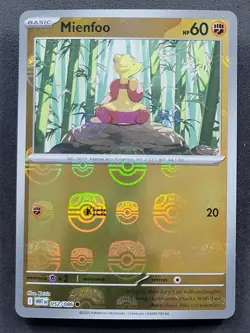 Mienfoo 052/086 Master Ball Pattern White Flare Pokemon TCG - Image 1