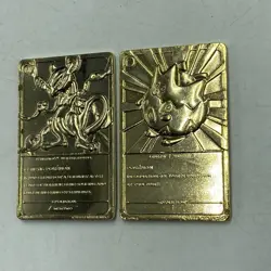 Pokemon 1999 Burger King 23K Gold Plated Mewtwo & Togepi, See Photos for Wear - Image 2