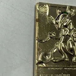 Pokemon 1999 Burger King 23K Gold Plated Mewtwo & Togepi, See Photos for Wear - Image 3