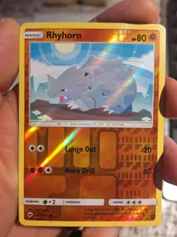 Rhyhorn 65/147 Burning Shadows 2017 NM Reverse Holo Pokemon TCG - Image 1