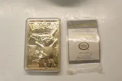 1999 24k Gold Plated Pokemon Trading Card In Case w C.O.A. - Image 2