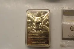 1999 24k Gold Plated Pokemon Trading Card In Case w C.O.A. - Image 3