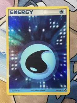 Water Energy Holo 105/108 2007 Power Keepers Pokemon TCG Light Play LP - Image 1