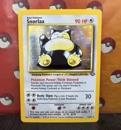 Pokemon Holo Snorlax 11/64 Jungle Set 1999 Vintage Rare WOTC - Image 1