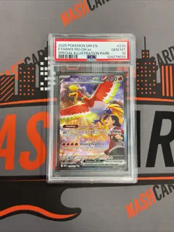 Pokemon TCG Ethan's Ho-Oh EX Sir 230/182 Destined Rivals PSA 10 - Image 1