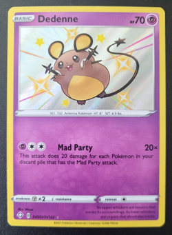 Pokemon Shining Fates Dedenne Shiny Vault SV051/SV122 NM/M Condition - Image 1
