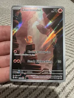 Pokemon TCG - Charmander 168/165 Scarlet & Violet 151 Illustration Rare - NM - Image 1