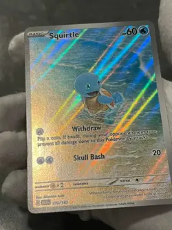 Pokemon TCG Squirtle 170/165 Scarlet & Violet 151 Holo Illustration Rare LP+ - Image 4
