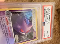 Pokemon Gengar 5/92 Legend Maker Reverse Holo EX Holo Rare 2006 PSA 8 - Image 3