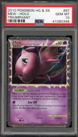 Pokemon Mew Prime Triumphant Holo Ultra Rare #97 PSA 10 Gem Mint - Image 1